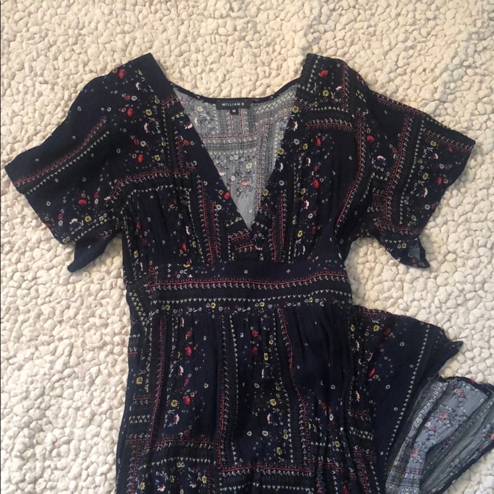 Floral Print William B Maxi Dress